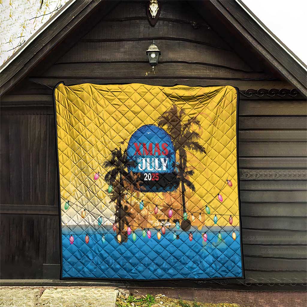Xmas in July 2025 Quilt Caribbean Summer Christmas - Wonder Print Shop