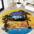 Xmas in July 2025 Round Carpet Caribbean Summer Christmas - Wonder Print Shop