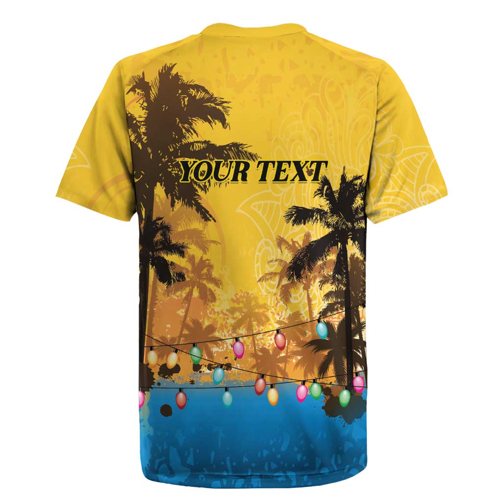 Personalized Xmas in July 2025 Rugby Jersey Caribbean Summer Christmas - Wonder Print Shop
