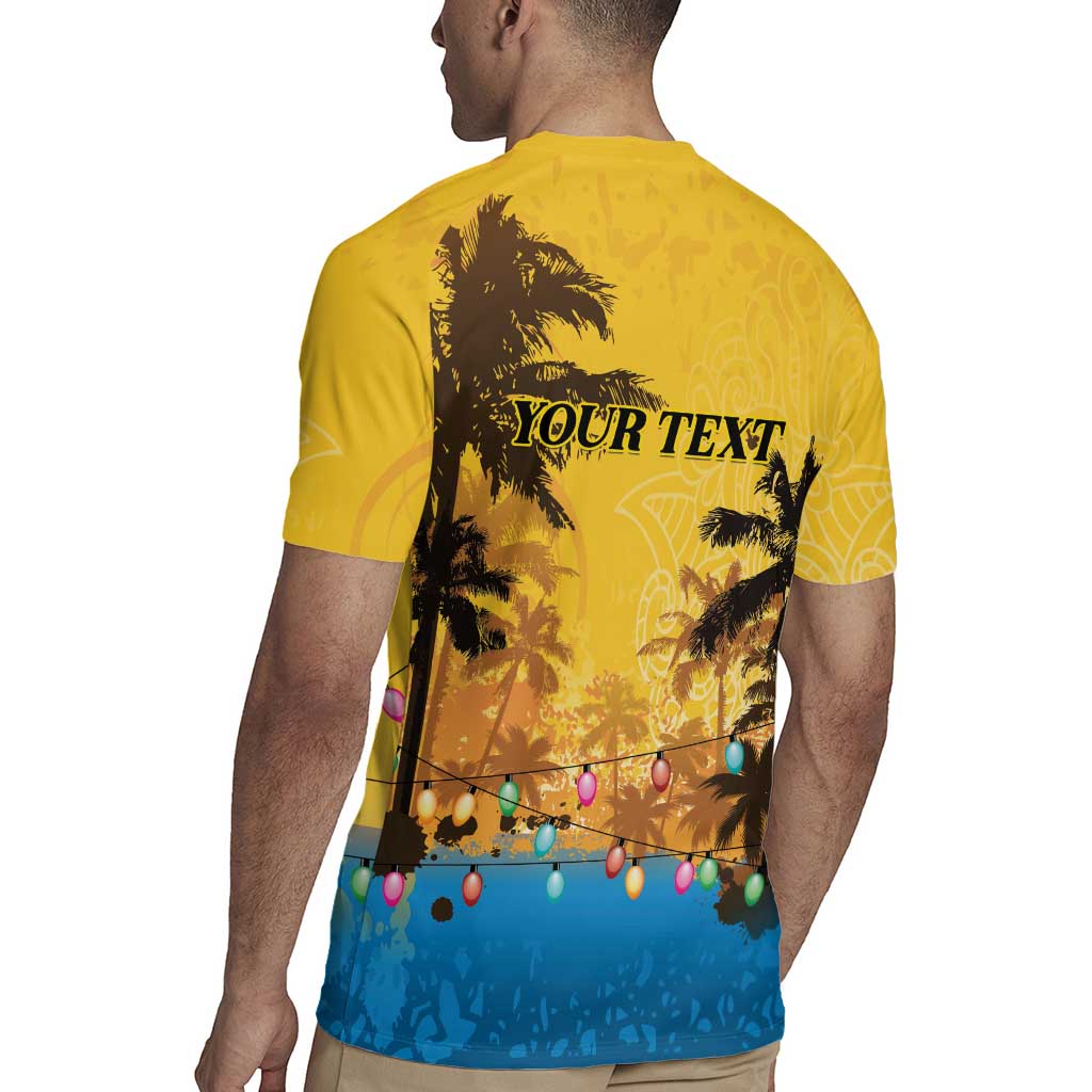 Personalized Xmas in July 2025 Rugby Jersey Caribbean Summer Christmas - Wonder Print Shop