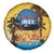Xmas in July 2025 Spare Tire Cover Caribbean Summer Christmas - Wonder Print Shop