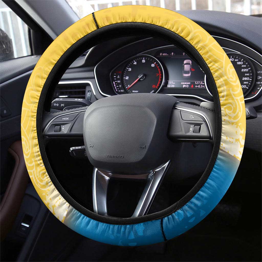 Xmas in July 2025 Steering Wheel Cover Caribbean Summer Christmas - Wonder Print Shop