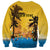 Personalized Xmas in July 2025 Sweatshirt Caribbean Summer Christmas - Wonder Print Shop