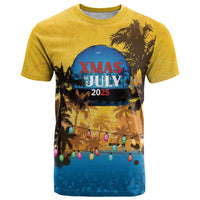 Personalized Xmas in July 2025 T Shirt Caribbean Summer Christmas - Wonder Print Shop