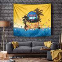 Xmas in July 2025 Tapestry Caribbean Summer Christmas - Wonder Print Shop