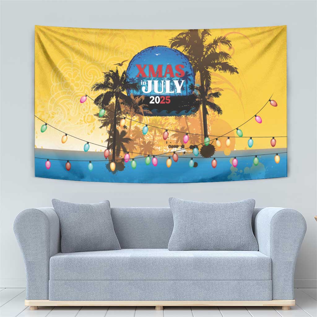 Xmas in July 2025 Tapestry Caribbean Summer Christmas - Wonder Print Shop