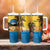 Personalized Xmas in July 2025 Tumbler With Handle Caribbean Summer Christmas - Wonder Print Shop