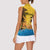 Personalized Xmas in July 2025 Women Sleeveless Polo Shirt Caribbean Summer Christmas - Wonder Print Shop