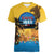 Personalized Xmas in July 2025 Women V-Neck T-Shirt Caribbean Summer Christmas - Wonder Print Shop