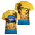 Personalized Xmas in July 2025 Women V-Neck T-Shirt Caribbean Summer Christmas - Wonder Print Shop