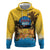 Personalized Xmas in July 2025 Zip Hoodie Caribbean Summer Christmas - Wonder Print Shop