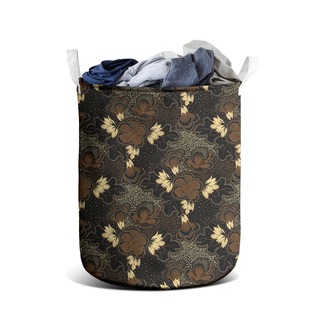 Javanese Batik Semen Laundry Basket Indonesian Traditional Pattern