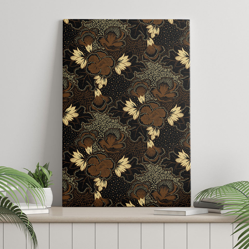 Javanese Batik Semen Canvas Wall Art Indonesian Traditional Pattern