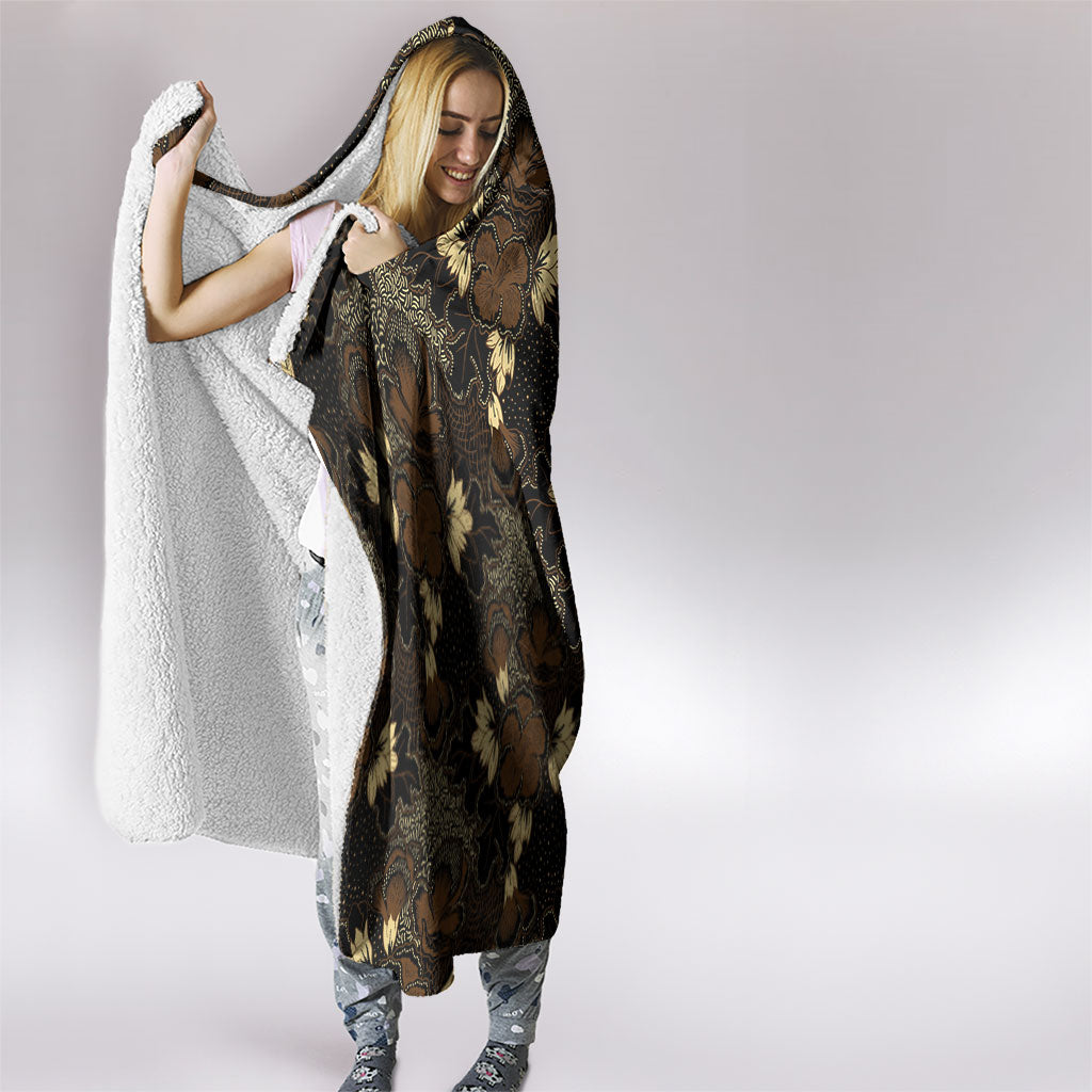 Javanese Batik Semen Hooded Blanket Indonesian Traditional Pattern