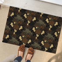 Javanese Batik Semen Rubber Doormat Indonesian Traditional Pattern