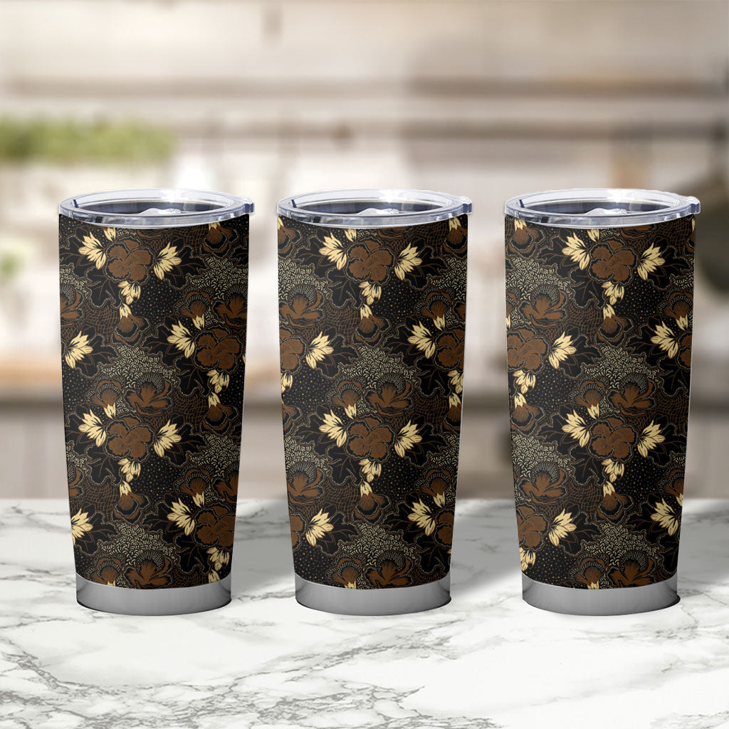 Javanese Batik Semen Tumbler Cup Indonesian Traditional Pattern