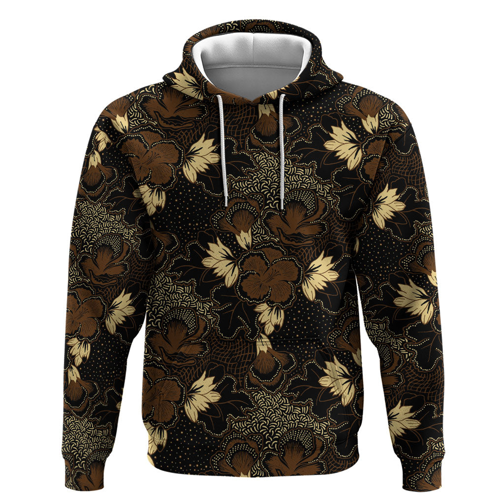 Javanese Batik Semen Zip Hoodie Indonesian Traditional Pattern