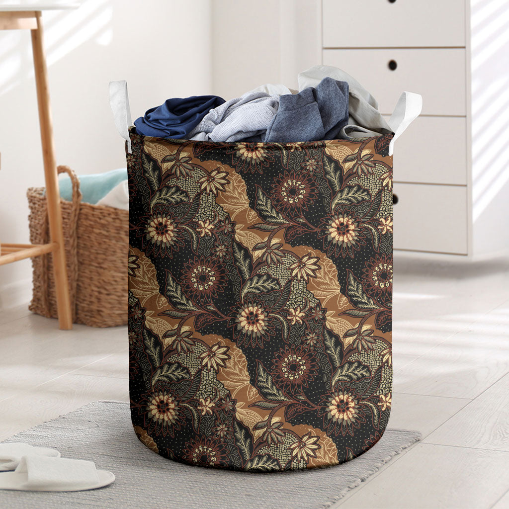 Batik Pedalaman Semen Lereng Style Laundry Basket Indonesian Traditional Pattern