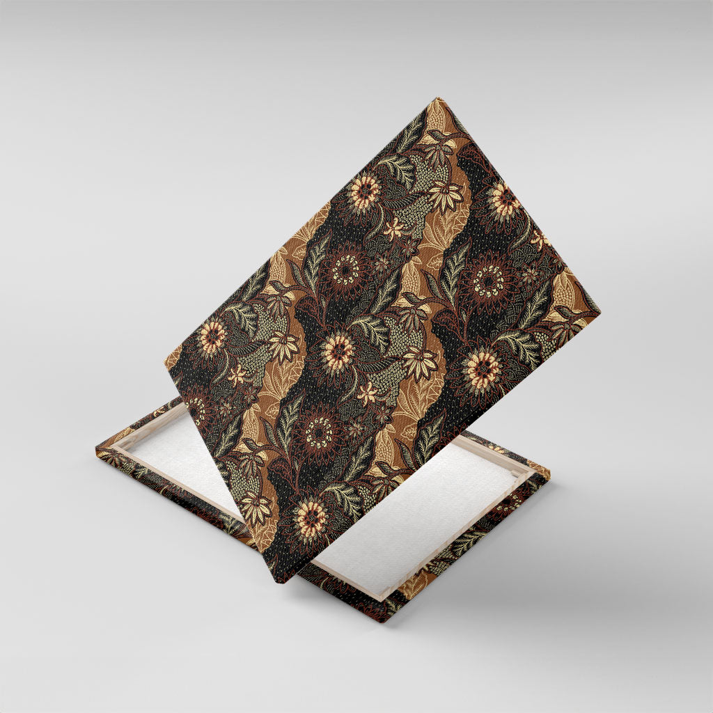 Batik Pedalaman Semen Lereng Style Canvas Wall Art Indonesian Traditional Pattern