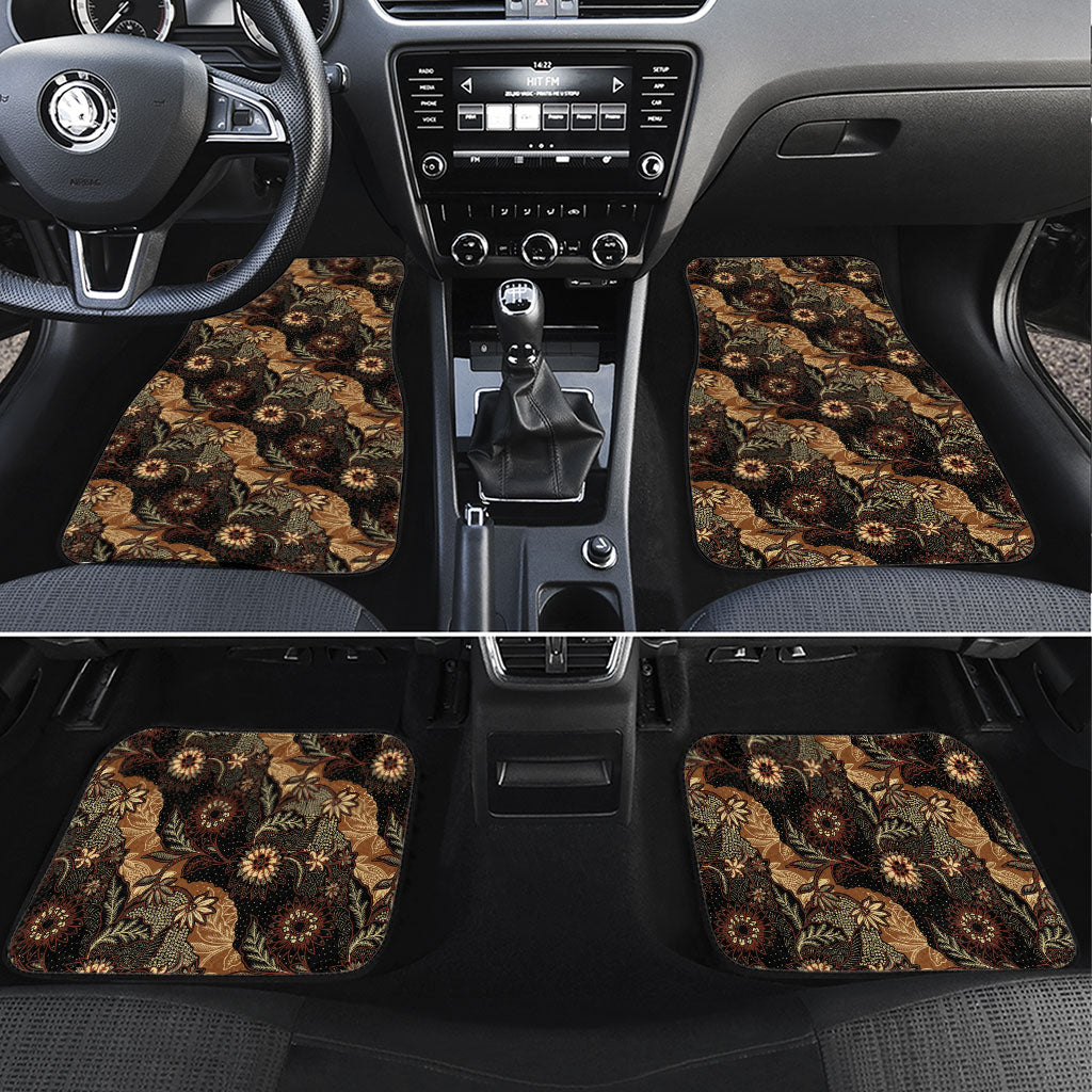Batik Pedalaman Semen Lereng Style Car Mats Indonesian Traditional Pattern