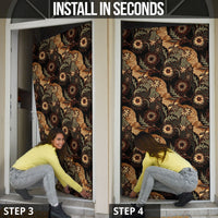 Batik Pedalaman Semen Lereng Style Door Cover Indonesian Traditional Pattern