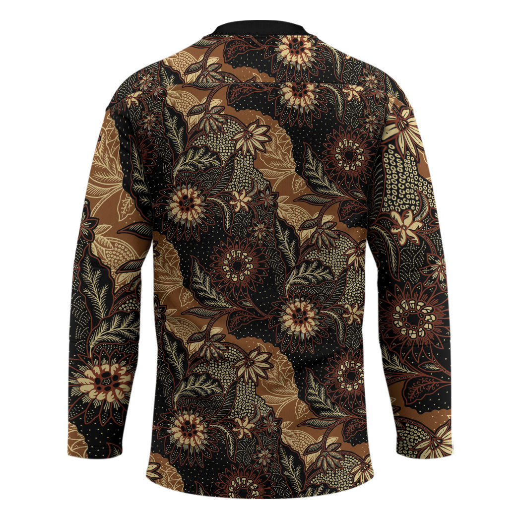 Batik Pedalaman Semen Lereng Style Hockey Jersey Indonesian Traditional Pattern