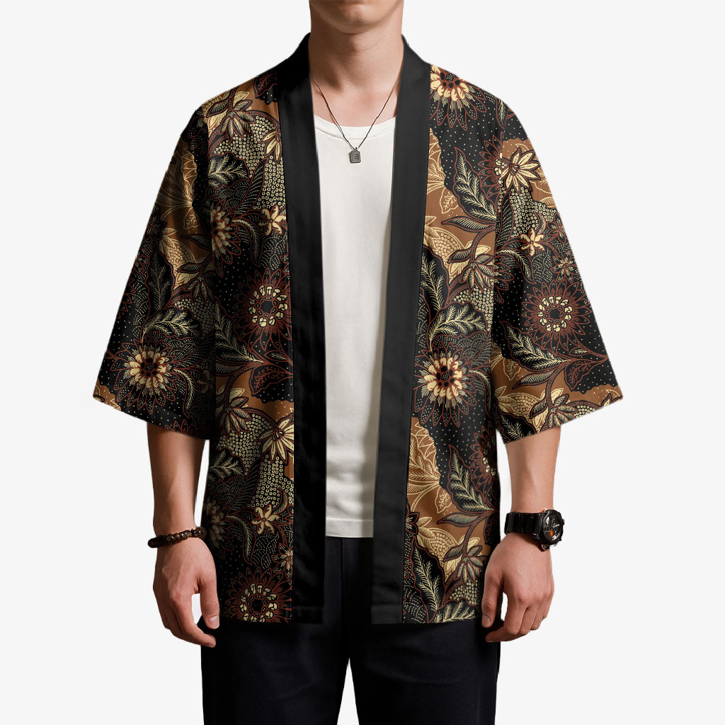 Batik Pedalaman Semen Lereng Style Kimono Indonesian Traditional Pattern