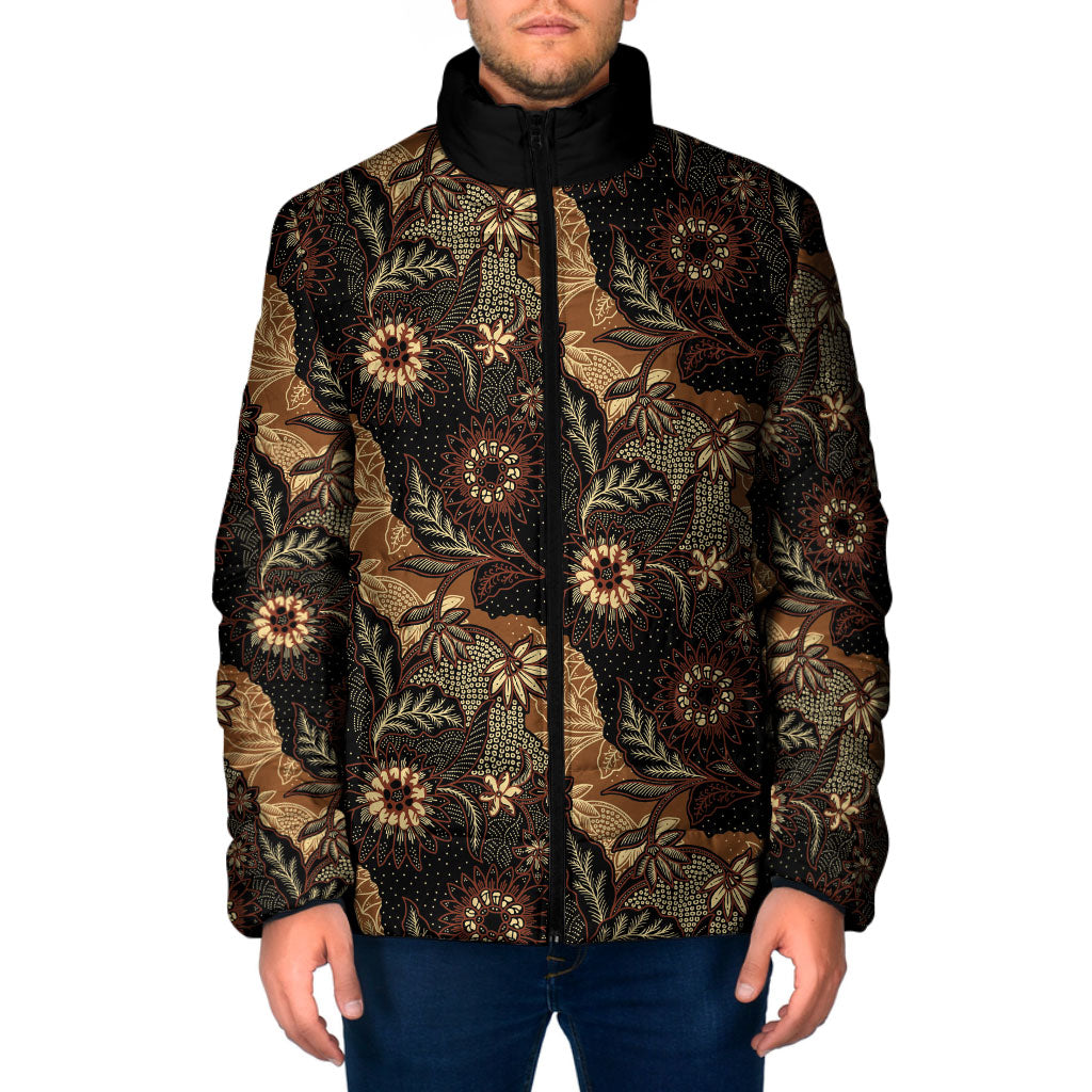 Batik Pedalaman Semen Lereng Style Padded Jacket Indonesian Traditional Pattern
