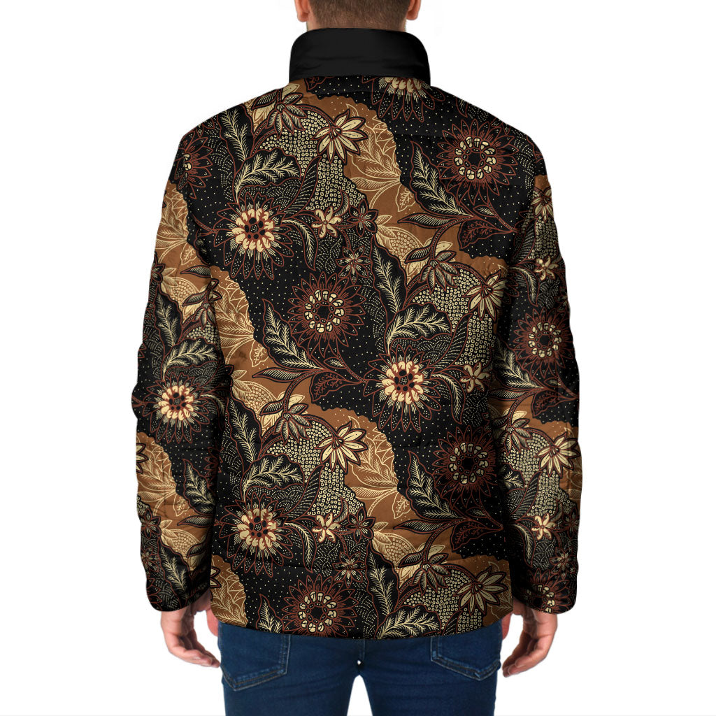 Batik Pedalaman Semen Lereng Style Padded Jacket Indonesian Traditional Pattern