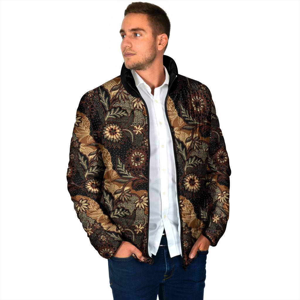 Batik Pedalaman Semen Lereng Style Padded Jacket Indonesian Traditional Pattern