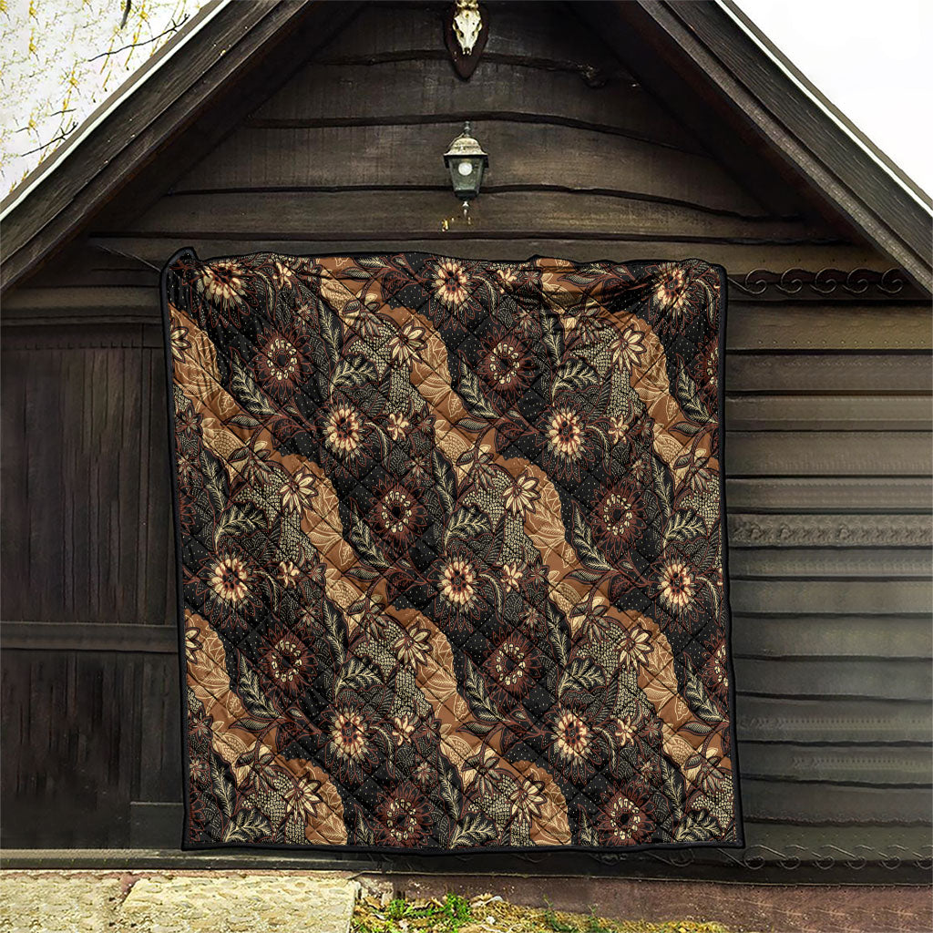 Batik Pedalaman Semen Lereng Style Quilt Indonesian Traditional Pattern
