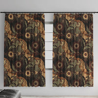 Batik Pedalaman Semen Lereng Style Window Curtain Indonesian Traditional Pattern
