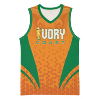 Custom Ivory Coast 2026 World Football Basketball Jersey Elephants Go Champions