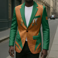 Custom Ivory Coast 2026 World Football Blazer Elephants Go Champions