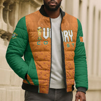 Custom Ivory Coast 2026 World Football Bomber Puffer Jacket Elephants Go Champions