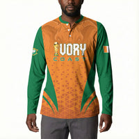 Custom Ivory Coast 2026 World Football Button Sweatshirt Elephants Go Champions