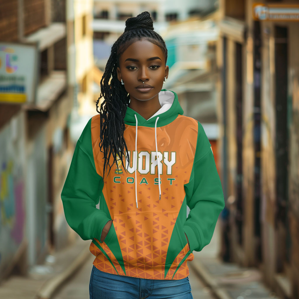 Custom Ivory Coast 2026 World Football Hoodie Elephants Go Champions