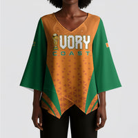 Custom Ivory Coast 2026 World Football Kimono Sleeve Blouse Elephants Go Champions