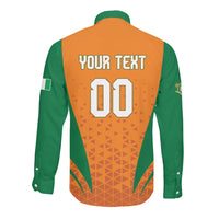 Custom Ivory Coast 2026 World Football Long Sleeve Button Shirt Elephants Go Champions