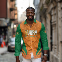Custom Ivory Coast 2026 World Football Long Sleeve Button Shirt Elephants Go Champions