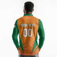 Custom Ivory Coast 2026 World Football Long Sleeve Polo Shirt Elephants Go Champions