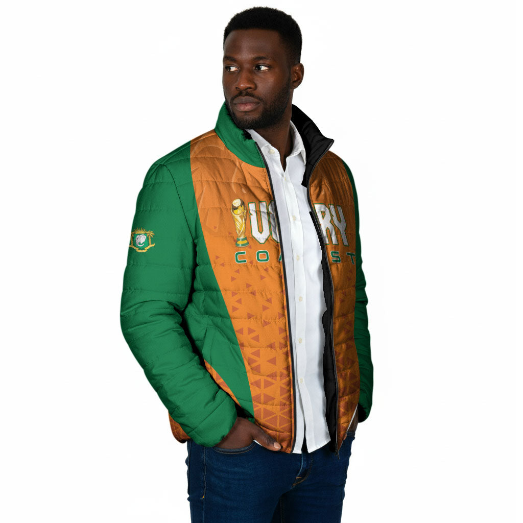 Custom Ivory Coast 2026 World Football Padded Jacket Elephants Go Champions