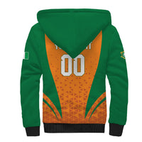 Custom Ivory Coast 2026 World Football Sherpa Hoodie Elephants Go Champions