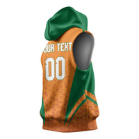 Custom Ivory Coast 2026 World Football Sleeveless Hoodie Elephants Go Champions