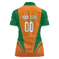 Custom Ivory Coast 2026 World Football Women Polo Shirt Elephants Go Champions