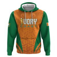 Custom Ivory Coast 2026 World Football Zip Hoodie Elephants Go Champions