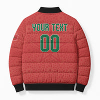 Custom Morocco 2026 World Football Bomber Puffer Jacket Atlas Lions Go Champions