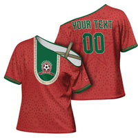 Custom Morocco 2026 World Football Cross Shoulder Shirt Atlas Lions Go Champions