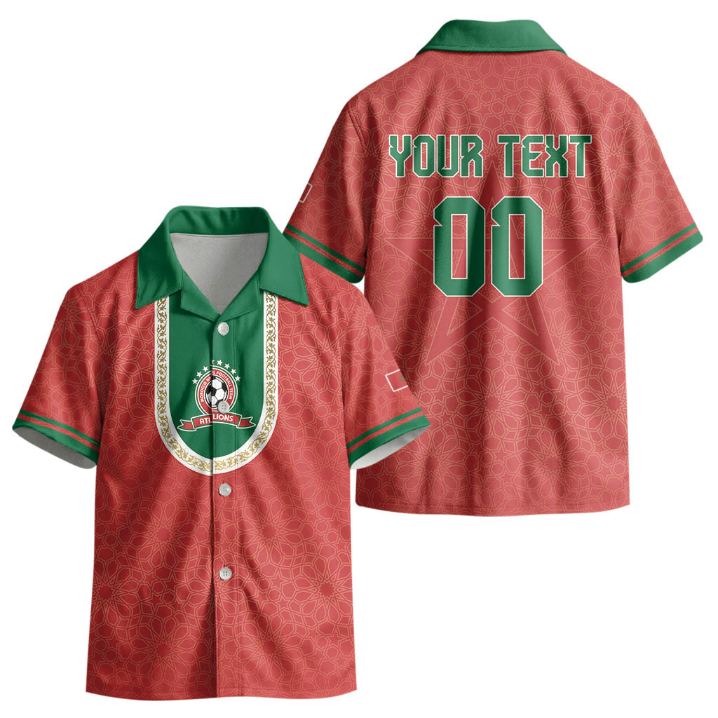 Custom Morocco 2026 World Football Kid Hawaiian Shirt Atlas Lions Go Champions LT01