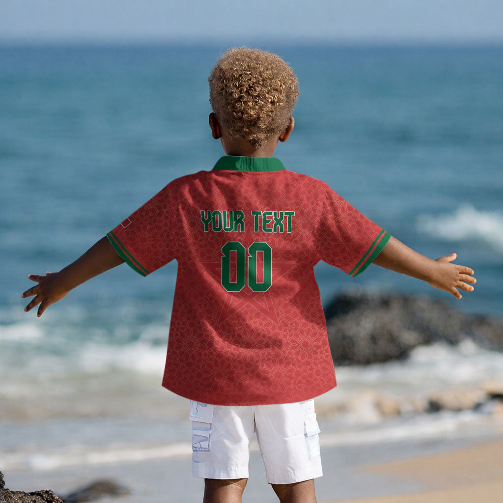 Custom Morocco 2026 World Football Kid Hawaiian Shirt Atlas Lions Go Champions LT01